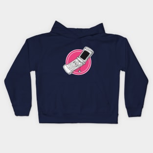 Flip Phone Design Kids Hoodie